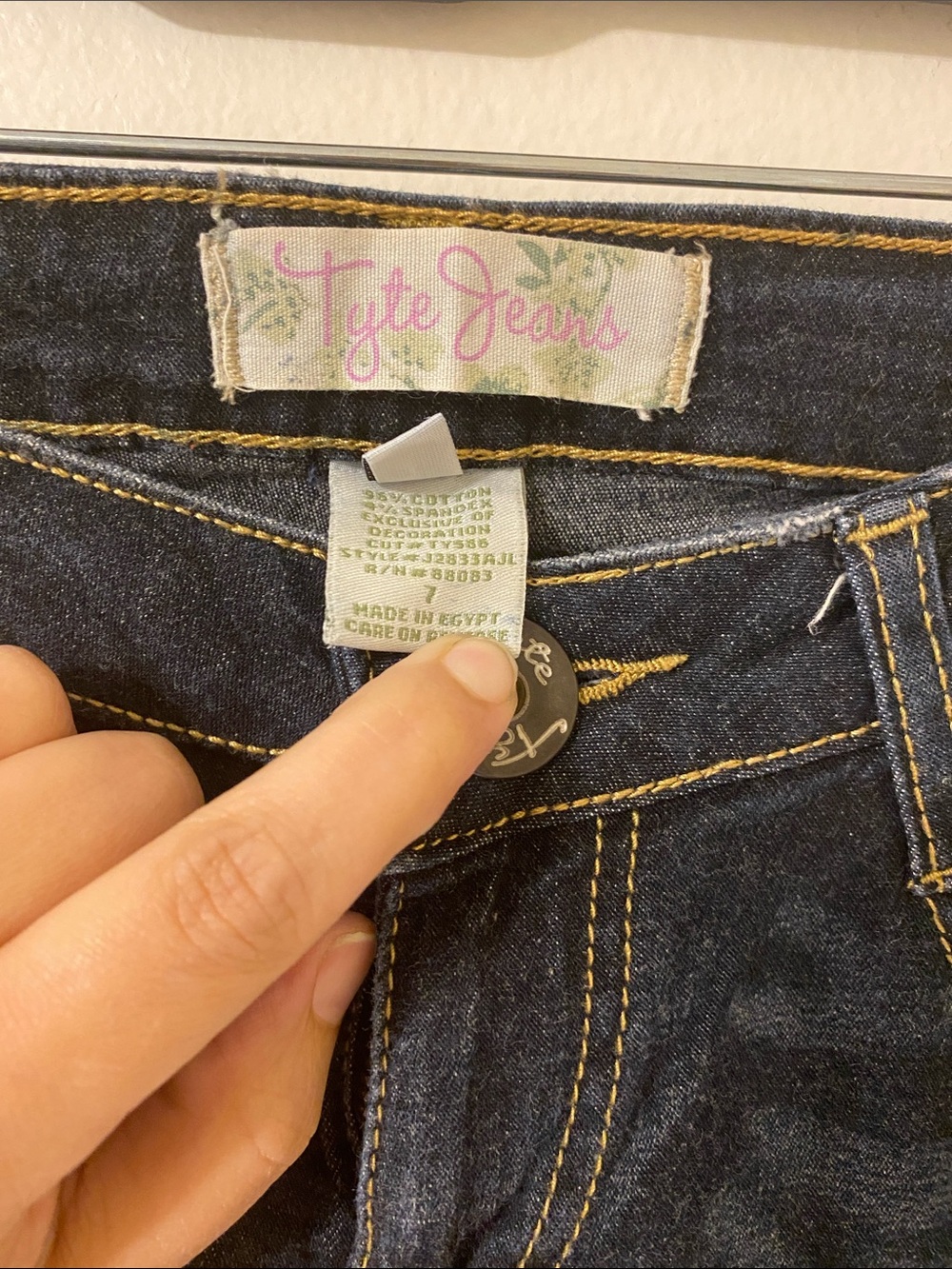 Tyte Jeans Dark Blue Skinny Jeans with Stud Detail - Picture 2 of 4